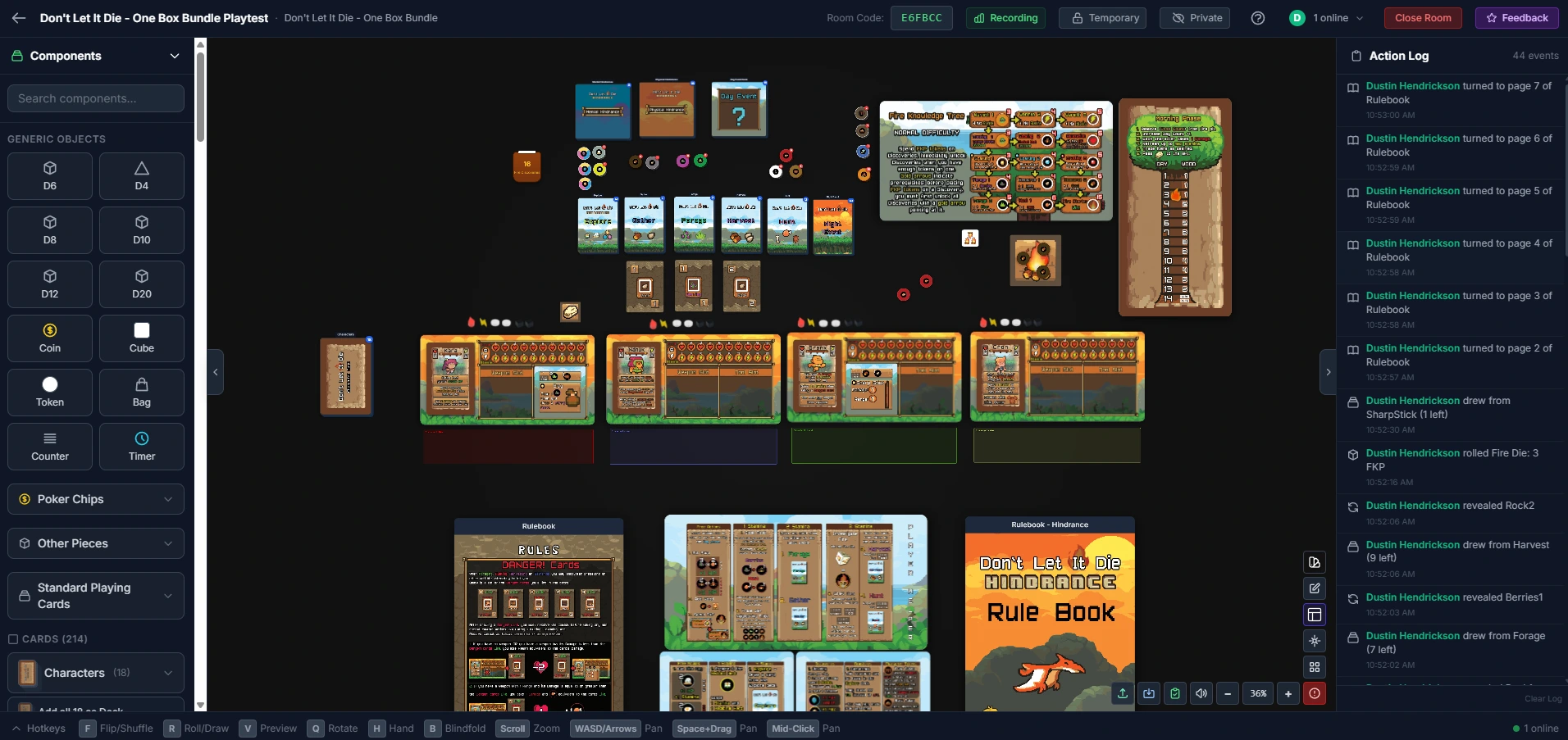 Live tabletop in the browser