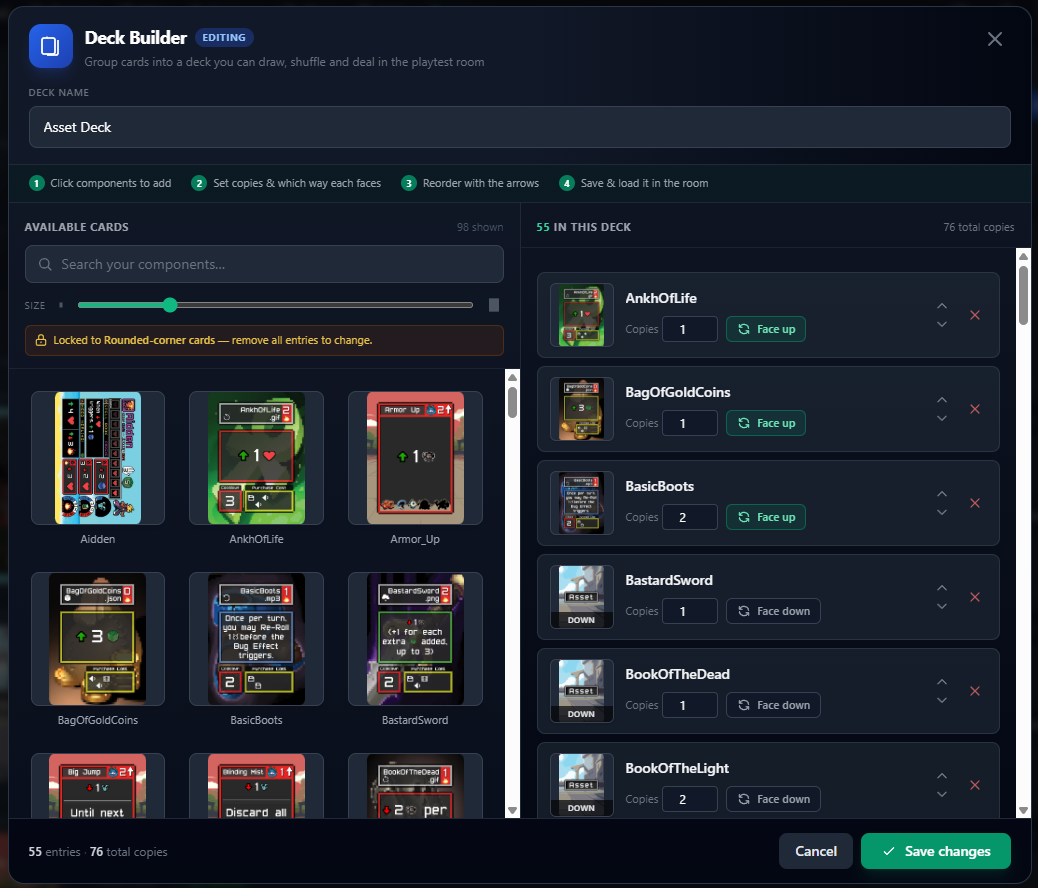 Deck, Stack Builder & Layer System